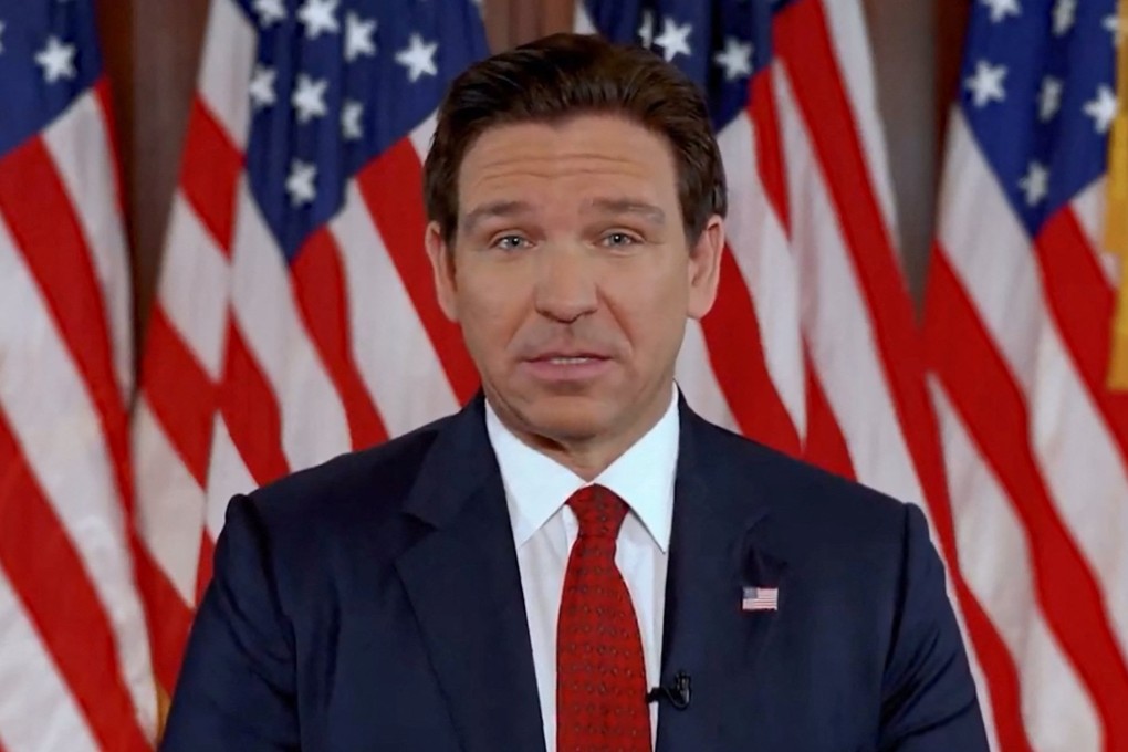 Florida Governor Ron DeSantis announces his withdrawal from the race. Photo: Ron DeSantis campaign via Reuters
