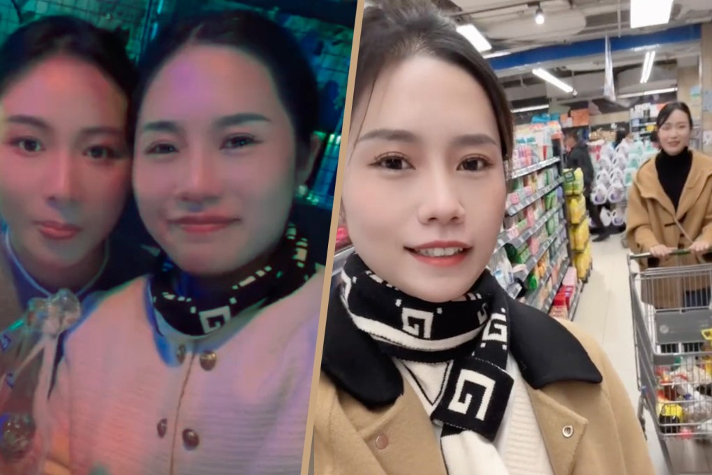 Two women divorcees in China have decided to shun men by living together, sharing childcare duties and domestic chores while living under the same roof. Photo: SCMP composite/Douyin