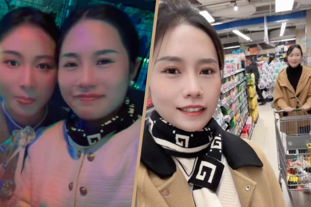 Two women divorcees in China have decided to shun men by living together, sharing childcare duties and domestic chores while living under the same roof. Photo: SCMP composite/Douyin
