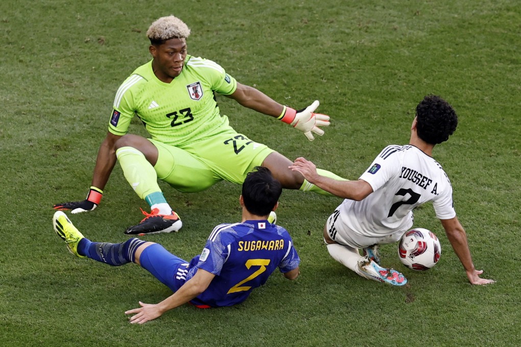 Goalkeeper Zion Suzuki was subjected to racist abuse on social media following Japan’s defeat by Iraq. Photo: Reuters