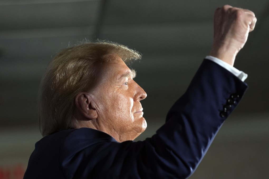 Donald Trump at a campaign event in Laconia, New Hampshire. Photo: AP