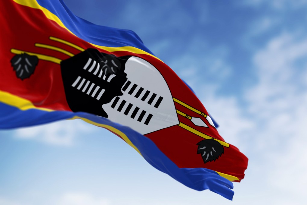 The national flag of eSwatini. Hong Kong passport holders are required to obtain a visa to enter the country. Photo: Getty Images