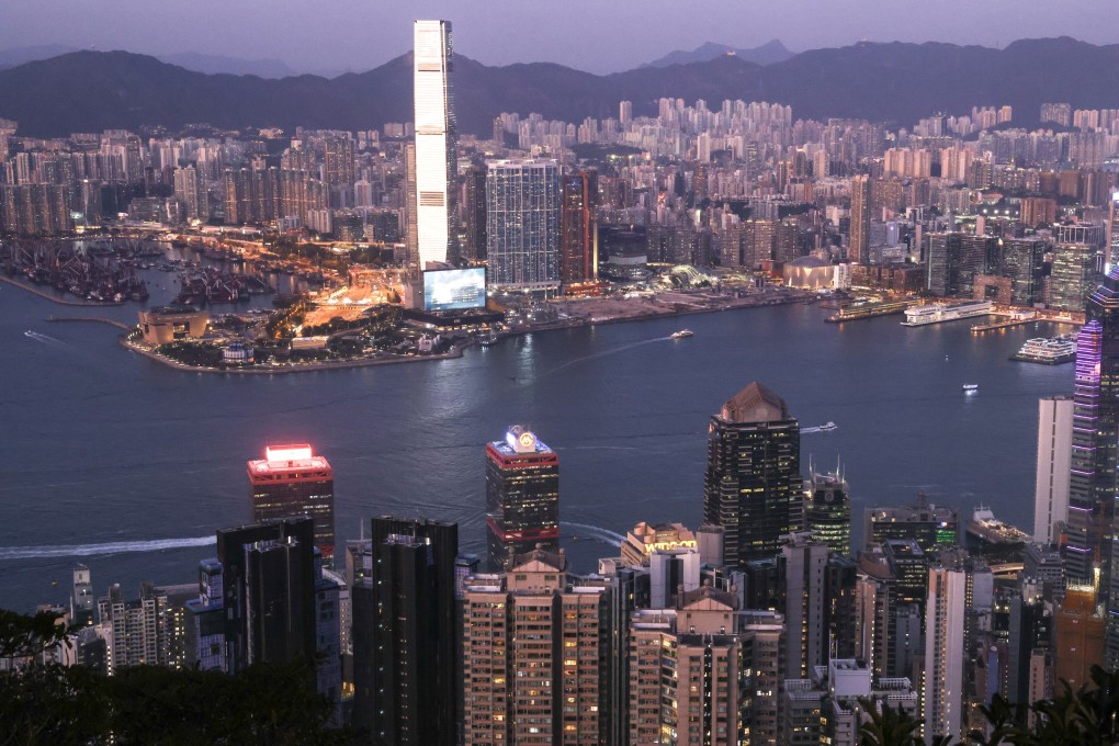 A view of the West Kowloon Cultural District (WKCD) from The Peak on 18 January 2024. SCMP / May Tse