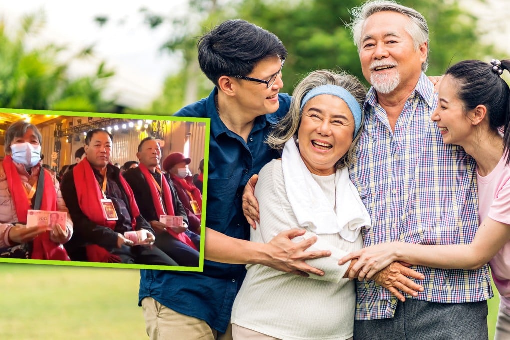 A company in China is doing its best to promote traditional family values by gifting US$340 each year to the parents of its staff from a “filial piety fund”. Photo: SCMP composite/Shutterstock/Douyin