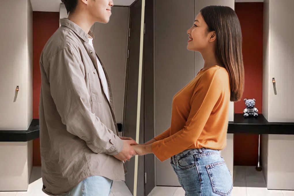 Young neighbours in China, who got to know each other while chatting about doing up their respective flats, have just married after love blossomed between the pair to the delight of mainland social media. Photo: SCMP composite/Shutterstock/Baidu