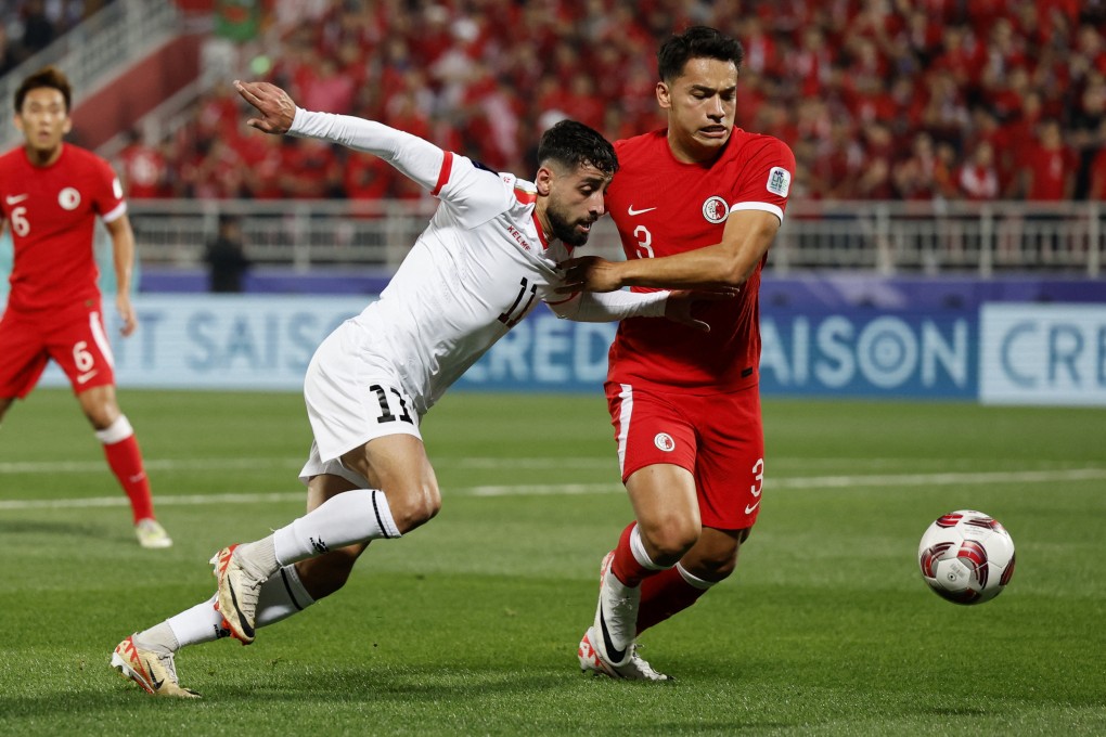 Hong Kong battled gamely against Palestine but could not recreate the intensity from their opening two matches. Photo: Reuters