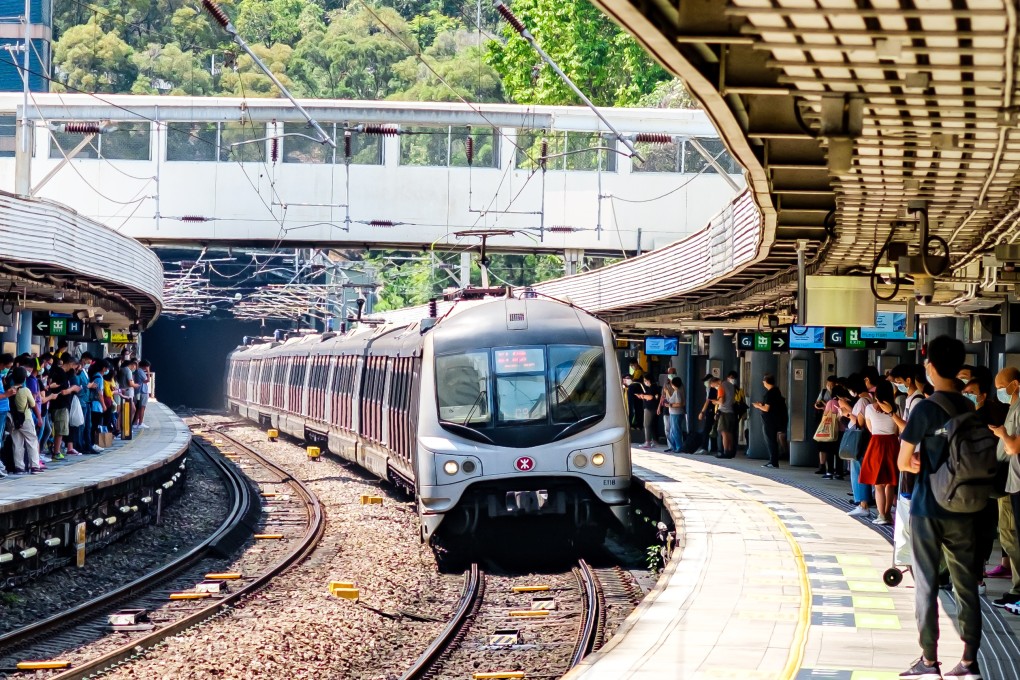 An MTR train on the East Rail line at Kowloon Tong station. The Fire Services Department deployed 13 fire trucks, one ambulance and a rapid response vehicle to the scene. Photo: Shutterstock