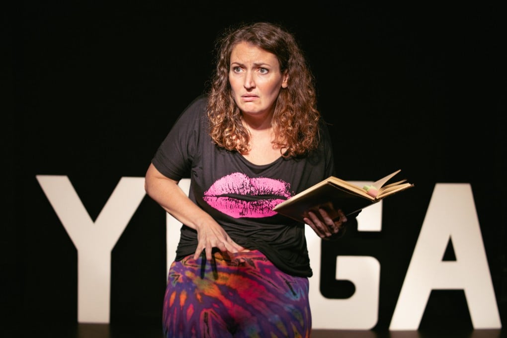 Former TVB Pearl weather presenter Kathryn Haywood performs her one-woman comedy show, “Yoga & Sex… for women (over 40)“, which she is taking to Hong Kong. Photo: Kathryn Haywood