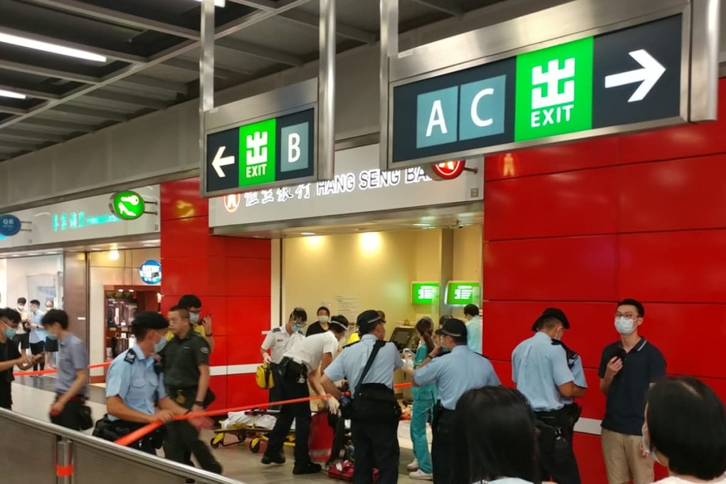 The attack occurred at Tseung Kwan O MTR station in 2020. Photo: Facebook