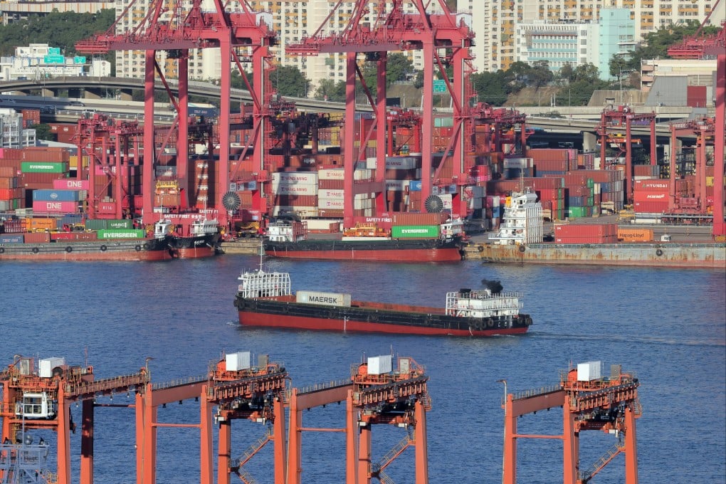 The Kwai Chung Container Terminals. Exports in December jumped by 11 per cent to HK$386.4 billion from a year ago, the strongest monthly showing since January 2022 when they rose by 18.4 per cent. Photo: Jelly Tse