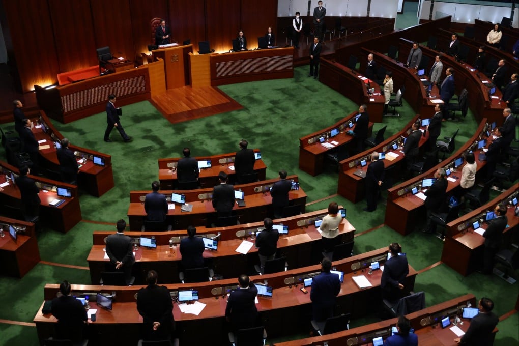 John Lee holds a question and answer session at Legco. Photo: Dickson Lee
