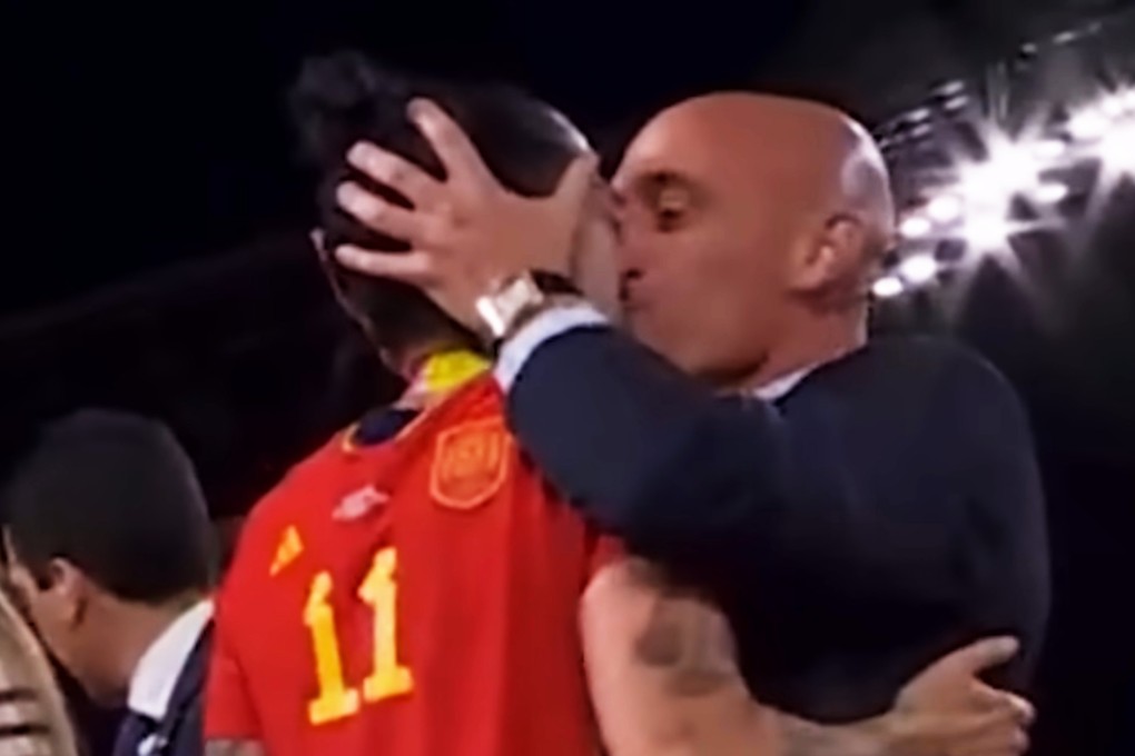 The president of the Spanish football federation, Luis Rubiales will face trial for kissing forward Jenni Hermoso without her consent at the Women’s World Cup. Photo: SCMPOST