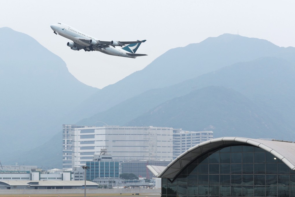 A Cathay Pacific airplane takes off at the Hong Kong International Airport, Chek Lap Kok. Photo: Yik Yeung-man
