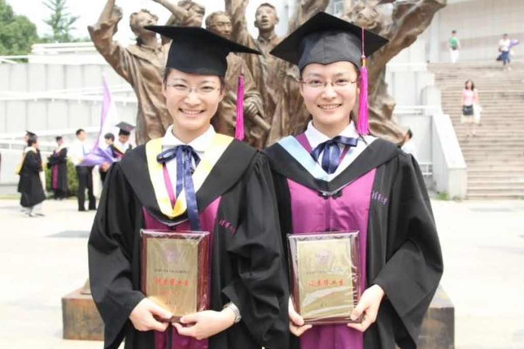 Ma Donghan (left) and Ma Dongxin, who were top students at Tsinghua University. Photo: Guangming Online