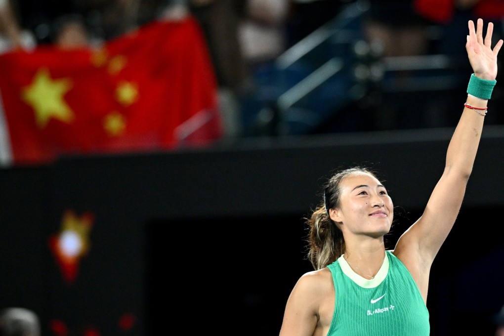Zheng Qinwen of China stands one victory from the title in Melbourne. Photo: EPA-EFE