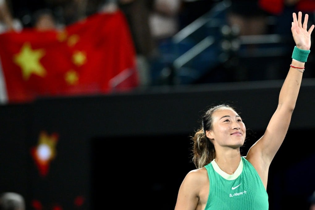 Zheng Qinwen of China stands one victory from the title in Melbourne. Photo: EPA-EFE