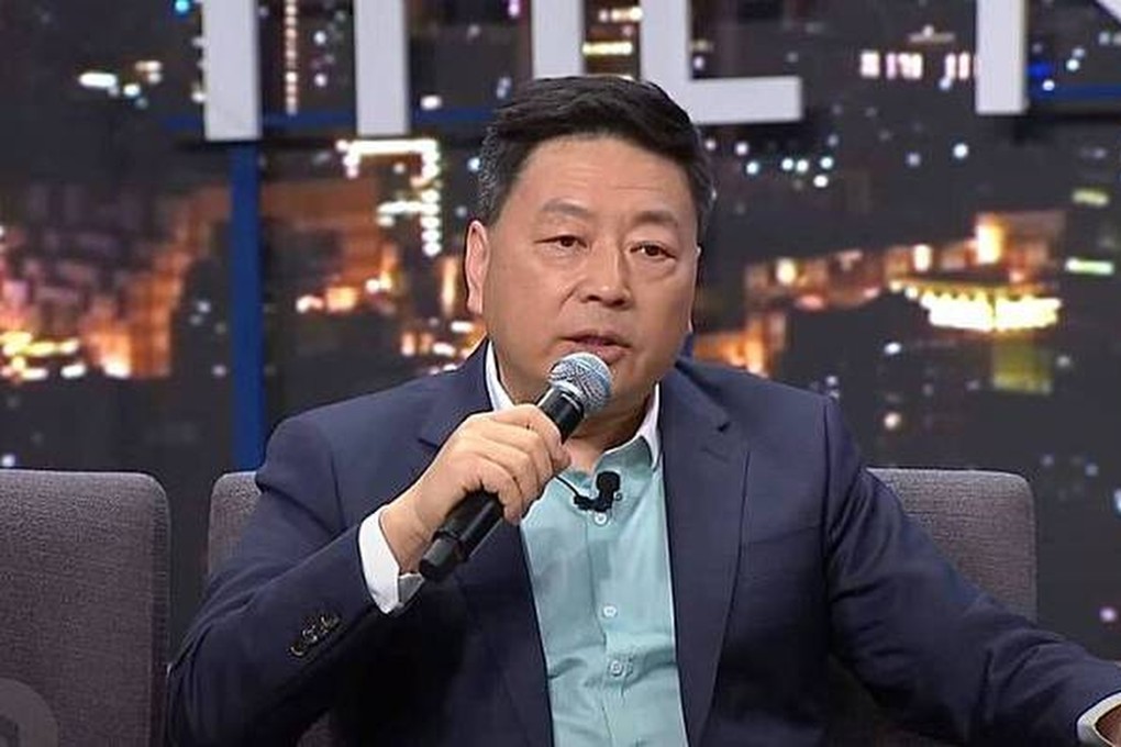 Wang Zhian, a former state media reporter, appears on a Taiwanese political talk show on Monday. Photo: YouTube