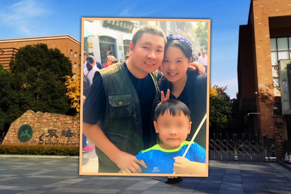 The father of an 11-year-old boy in China, who took his own life after being abused by a teacher at school, gave up his police job to become a lawyer so he could fight for justice for his dead son. Photo: SCMP composite/Douyin/QQ.com