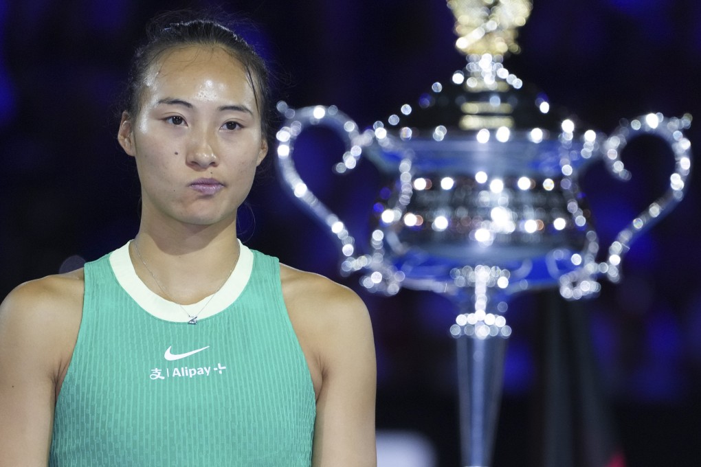 Zheng Qinwen of China considers what might have been after Saturday’s final. Photo: Xinhua