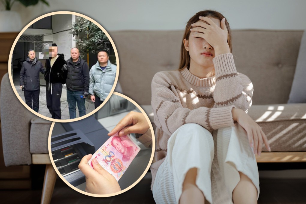 A besotted woman in China was so blinded by love that she paid off all her deceitful boyfriend’s debts and a ransom demand for him in a fake kidnap scam. Photo: SCMP composite/Shutterstock/Baidu