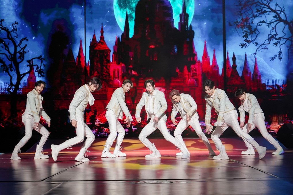 Korean stars Enhypen (above) thrilled 32,000 fans over three nights at the Galaxy Arena in Macau, part of their ongoing Fate world tour. Photo: Belift Lab