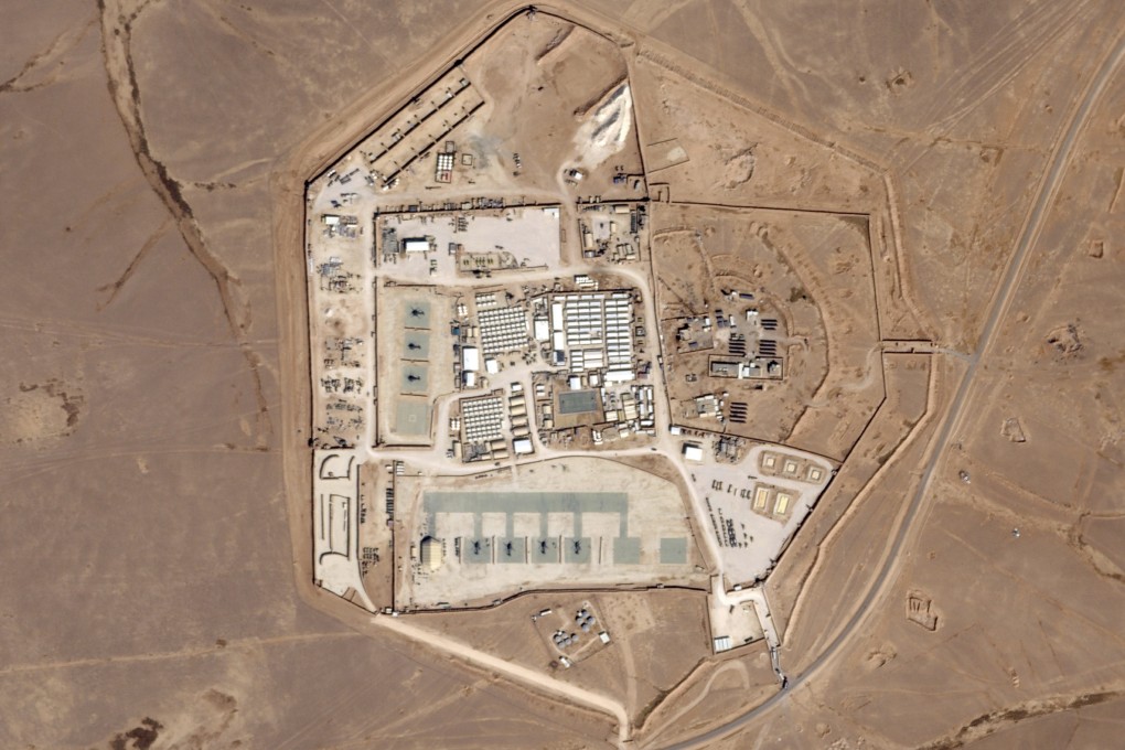 This satellite photo shows a military base known as Tower 22 in northeastern Jordan. US officials identified Tower 22 as the site of the attack. Photo: Planet Labs PBC via AP