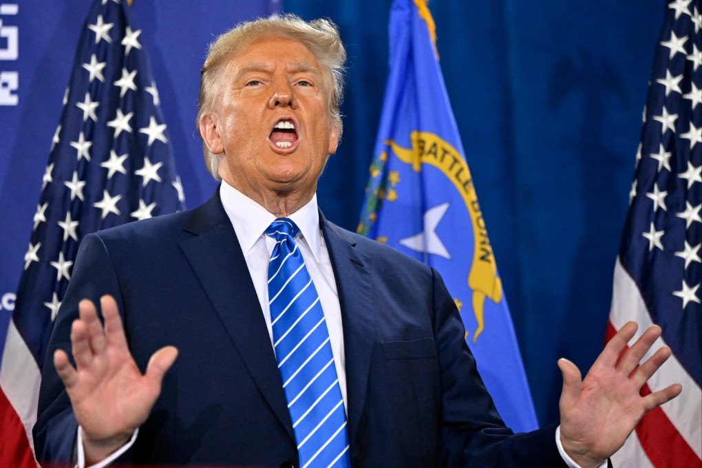Donald Trump at campaign event in Las Vegas, Nevada, on Saturday. Photo: AFP