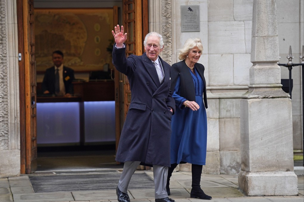 King Charles and Queen Camilla depart The London Clinic in central London, where Britain’s king had undergone a procedure for an enlarged prostate. Photo: PA Wire / dpa