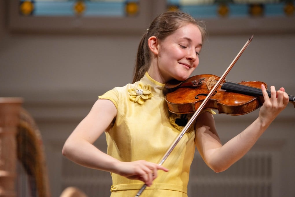 Alma Deutscher performs with the Strauss Capelle Vienna at the Mozart Saal in Konzerthaus Vienna in June 2023. The teenage British composer and and musician will perform two of her own works with the City Chamber Orchestra of Hong Kong and conduct another. Photo: SCW