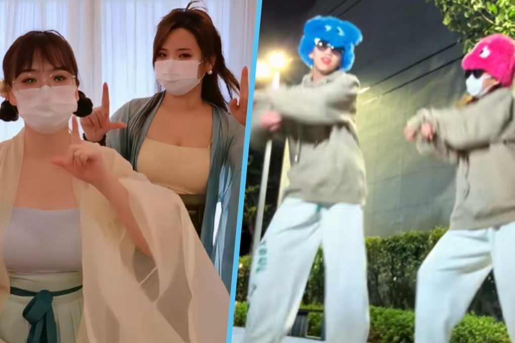 An infectious new dance craze, with moves and a tune inspired by a famous chicken snack in China, is sweeping the nation. Photo: SCMP composite/Douyin