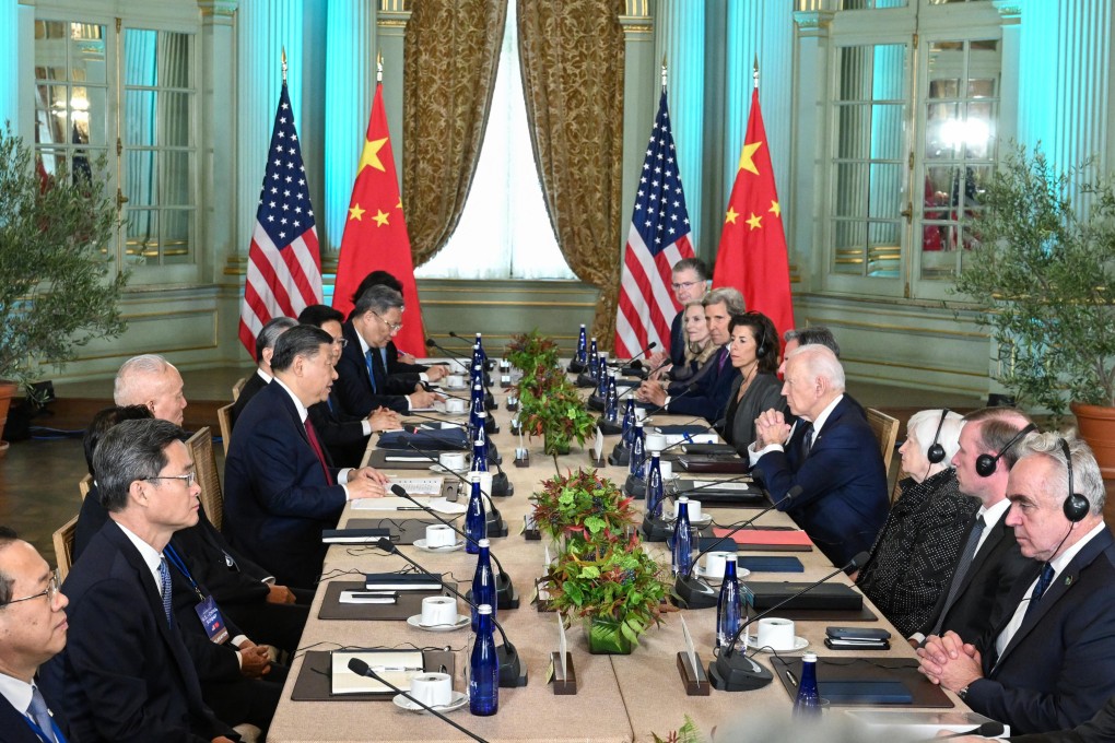 Presidents Xi Jinping and Joe Biden met in November, after US firms in China said uncertainties in bilateral relations between the two countries were affecting investment plans, according to newly released AmCham findings. Photo: Xinhua