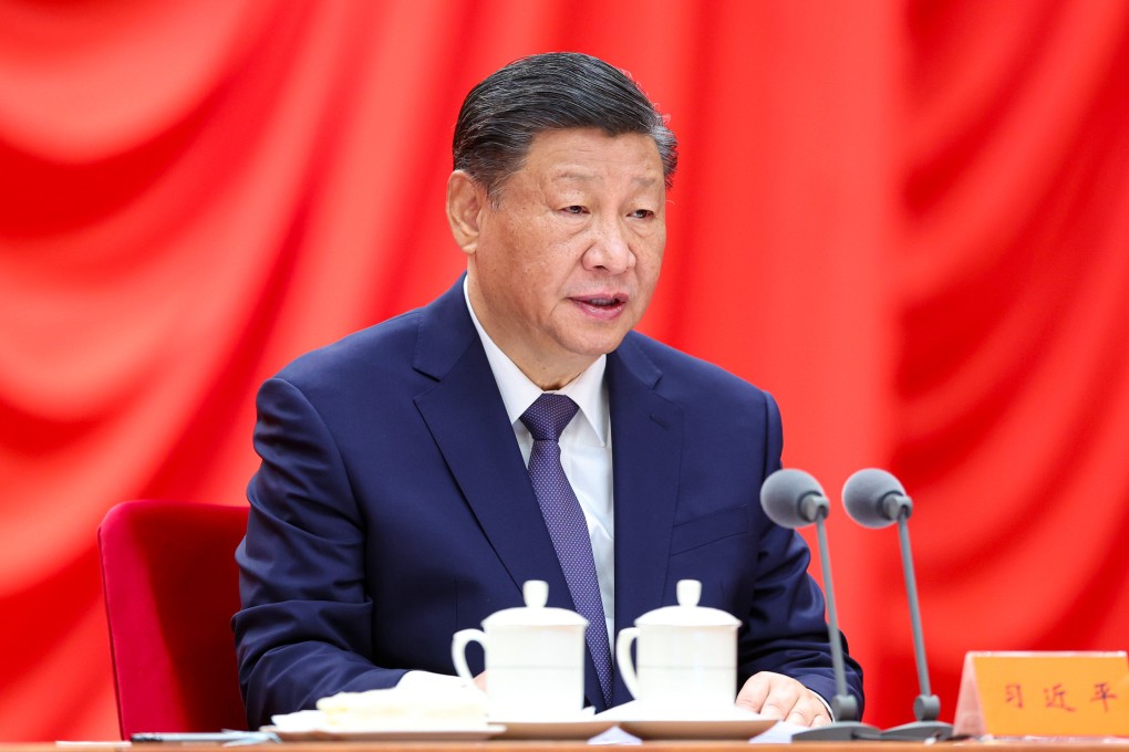 The Politburo meeting included discussions on the study of Xi Jinping’s political philosophy. Photo: Xinhua