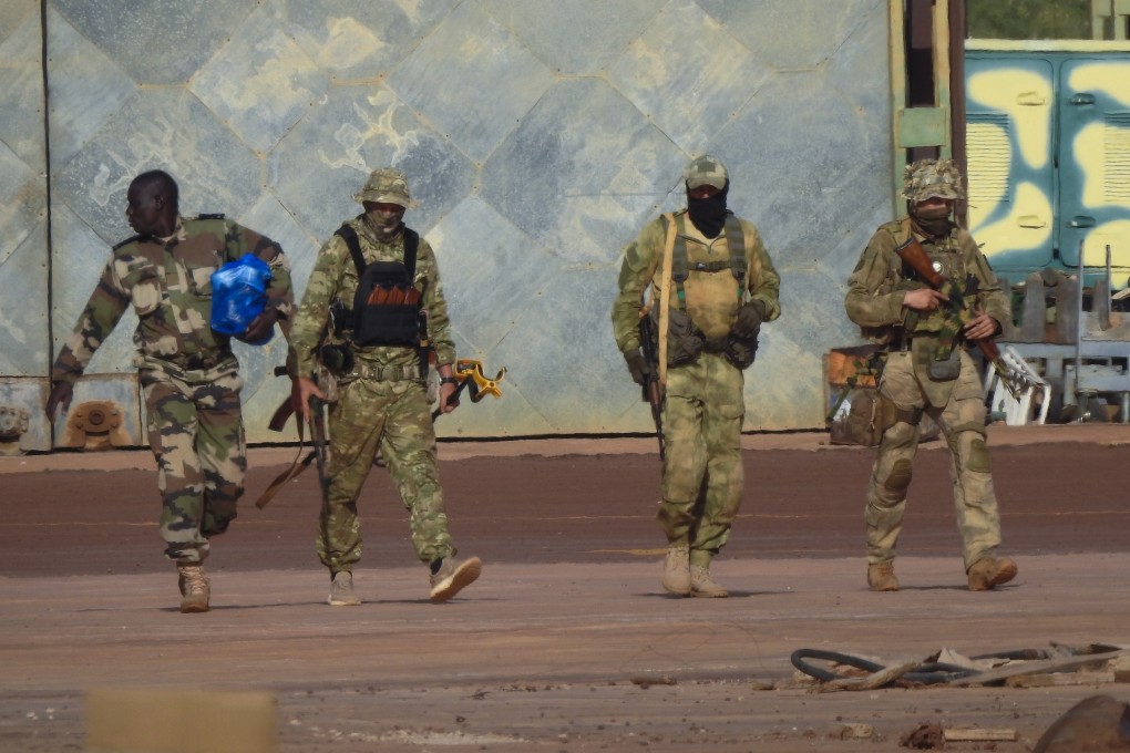An undated photograph provided by the French military shows three Russian mercenaries in northern Mali. File photo: French Army via AP