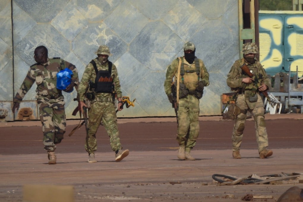 An undated photograph provided by the French military shows three Russian mercenaries in northern Mali. File photo: French Army via AP