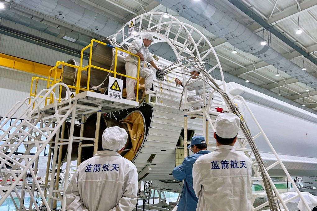 Chinese space start-up LandSpace said testing went as expected on a propellant tank, understood to be for an enhanced model of its world-beating methane-fuelled Zhuque-2 rocket​​​. Photo: Weibo