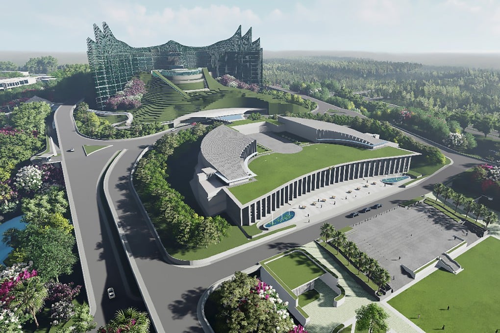 An illustration of Indonesia’s future presidential palace in its new capital Nusantara, East Kalimantan. Photo: AFP