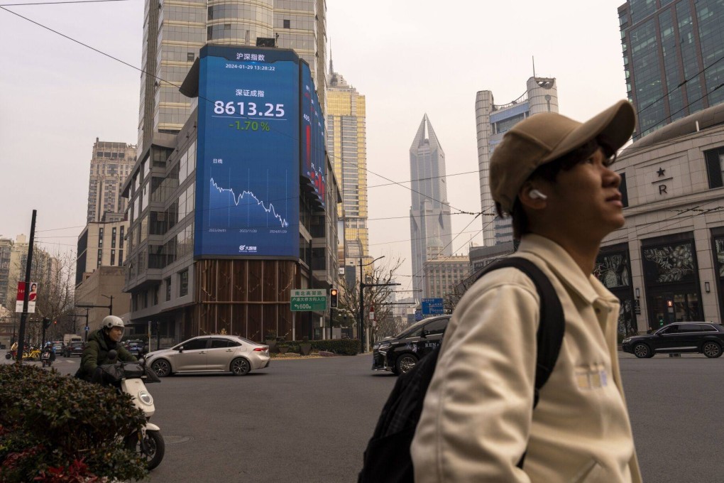 China’s sluggish economy has affected its stock markets. Photo: Bloomberg