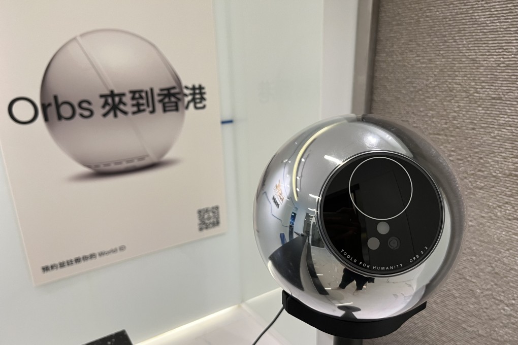 A scanner of the type used by digital ID and cryptocurrency company Worldcoin, which is under investigation by the city’s privacy watchdog. Photo: Handout