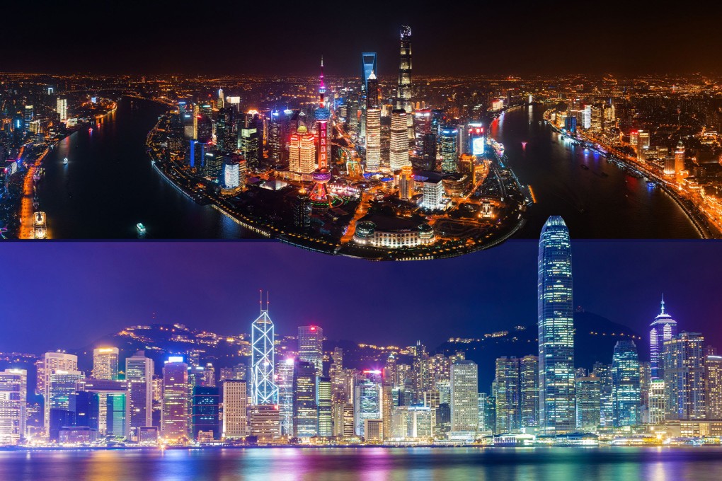 “Shabby” Hong Kong or “over-lit” Shanghai, a debate is raging on social media over which city looks best at night. Photo: SCMP composite/Shutterstock
