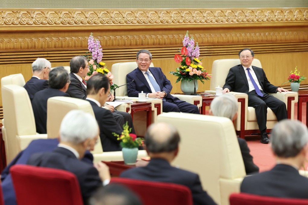 Chinese Premier Li Qiang meets with a Japanese business delegation visiting China, led by Chairman of the Japan-China Economic Association Kosei Shindo, in Beijing on January 25. Photo: Xinhua/Yao Dawei