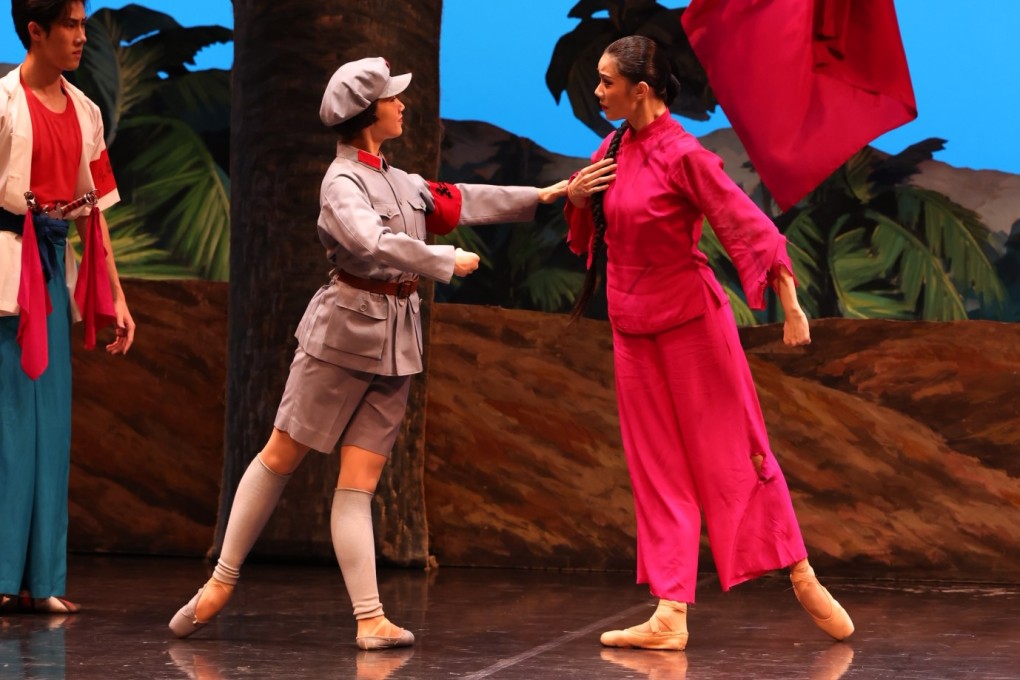 Dancers from the National Ballet of China perform “The Red Detachment of Women” at the Hong Kong Cultural Centre in January. The story of a peasant girl who joins an all-female army division of the Chinese Communist Party is heavy on Communist propaganda. Photo: Courtesy of National Ballet of China