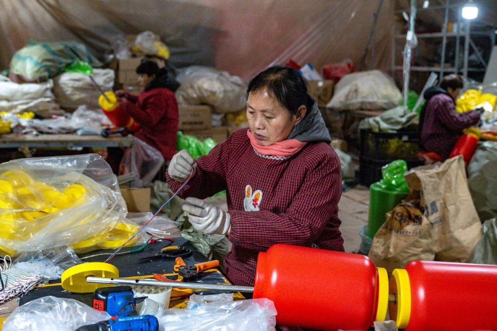 China’s Caixin/S&P Global manufacturing purchasing managers’ index (PMI) remained unchanged at 50.8 in January. Photo: Bloomberg