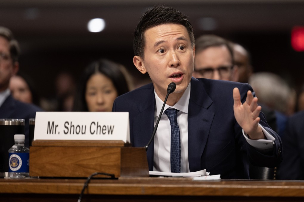 TikTok CEO Chew Shou Zi testifies before a US Senate Judiciary Committee hearing on protecting children from sexual exploitation online, in Washington, DC, on January 31. Photo: EPA-EFE
