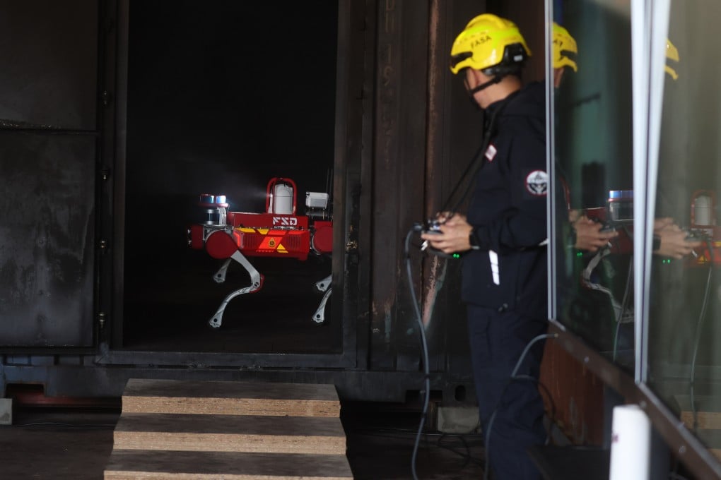 The Fire Services Department will have a new robotic dog to help with rescue missions. Photo: Edmond So