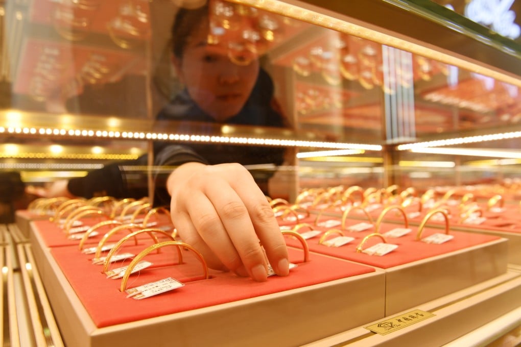 Gold-jewellery consumption reached 630 tonnes in China last year, up 10 per cent over 2022. Photo: Getty Images