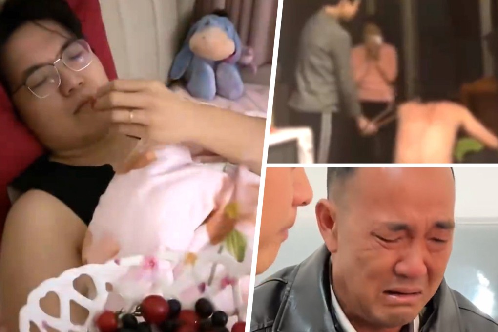 Quirky love: China husband gets “sympathetic” morning sickness, dad tells kids to beat him and emotions get better of the father of the bride on her wedding day. Photo: SCMP composite/Weibo
