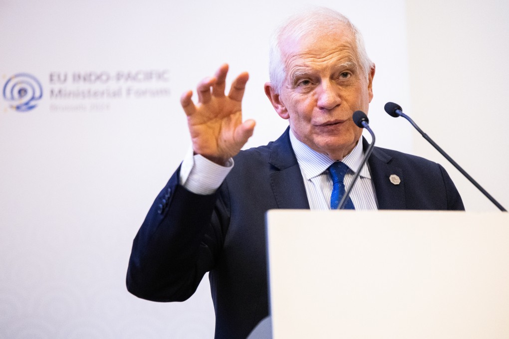 Josep Borrell, EU High Representative for Foreign Affairs and Security Policy, speaking during the European Union Indo-Pacific Ministerial Forum. Photo: European Council/dpa