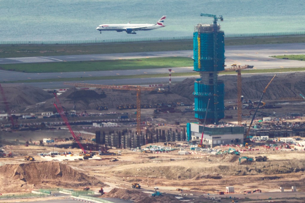 The airport’s HK$141.5 billion expansion project started in 2016 and includes a new 3.8km runway Photo: Jelly Tse
