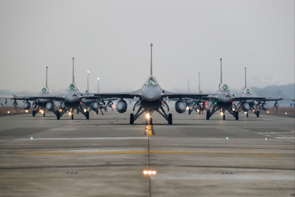 The missiles can be launched from Taiwan’s US-made F-16V fighter jets. Photo: Daniel Ceng Shou-yi / ZUMA Press Wire / dpa