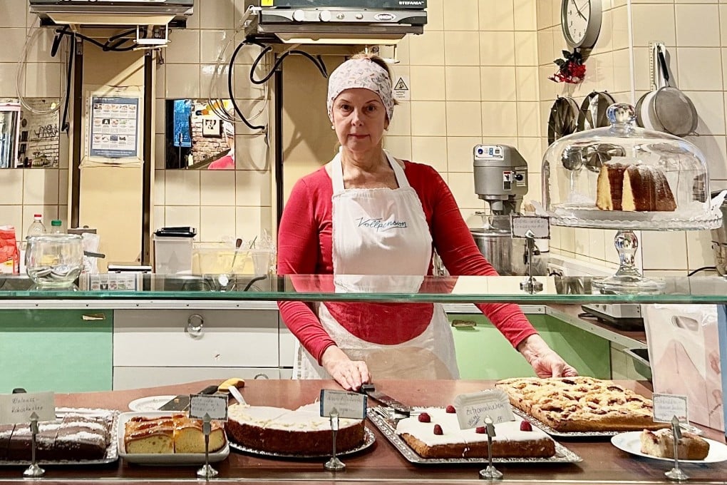Staffed mostly with people above 60, the Vollpension Cafe in Vienna, Austria, offers homemade cakes and traditional recipes in a setting that feels like a grandparents’ living room. Photo: Shoaib Shafi